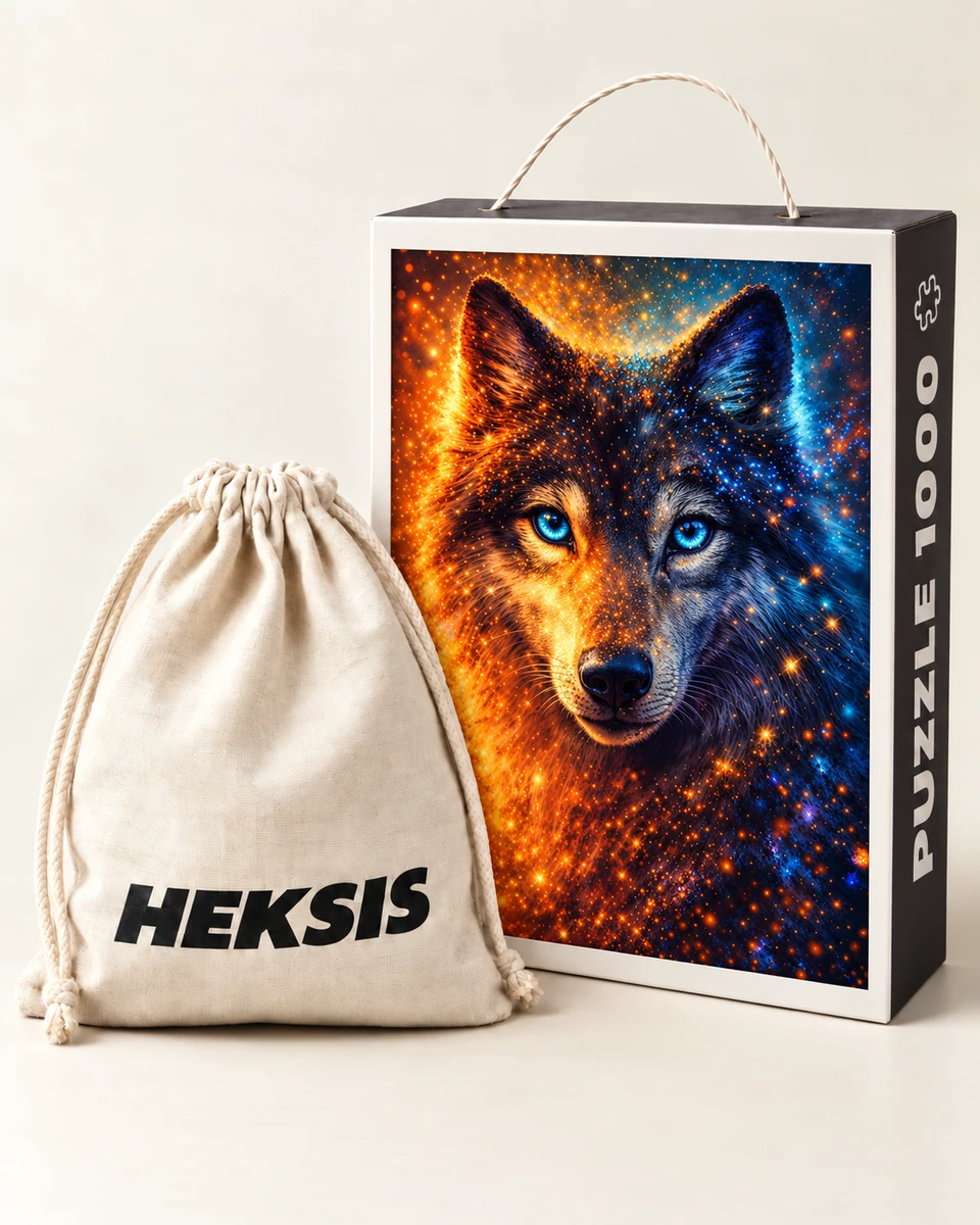Fenrir — Presentask med pappershandtag och bomullspåse ingår